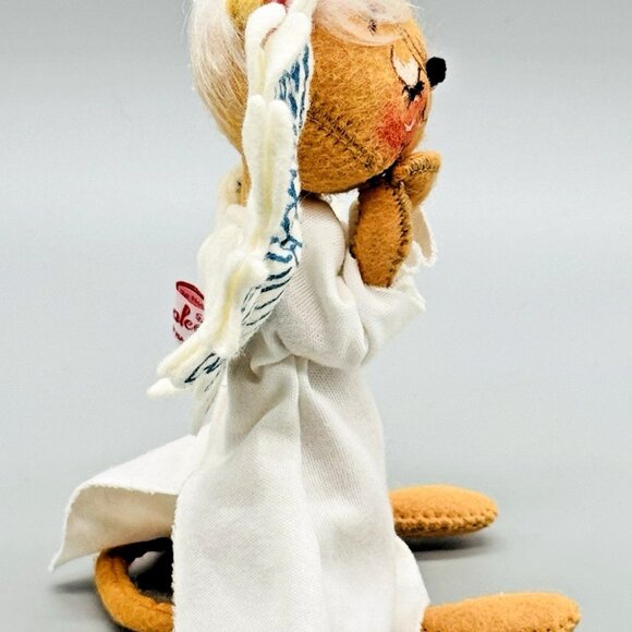 Annalee Mouse Angel Nativity Praying Gold Halo 1996 Vintage Christmas USA 7 inch - Picture 3 of 9